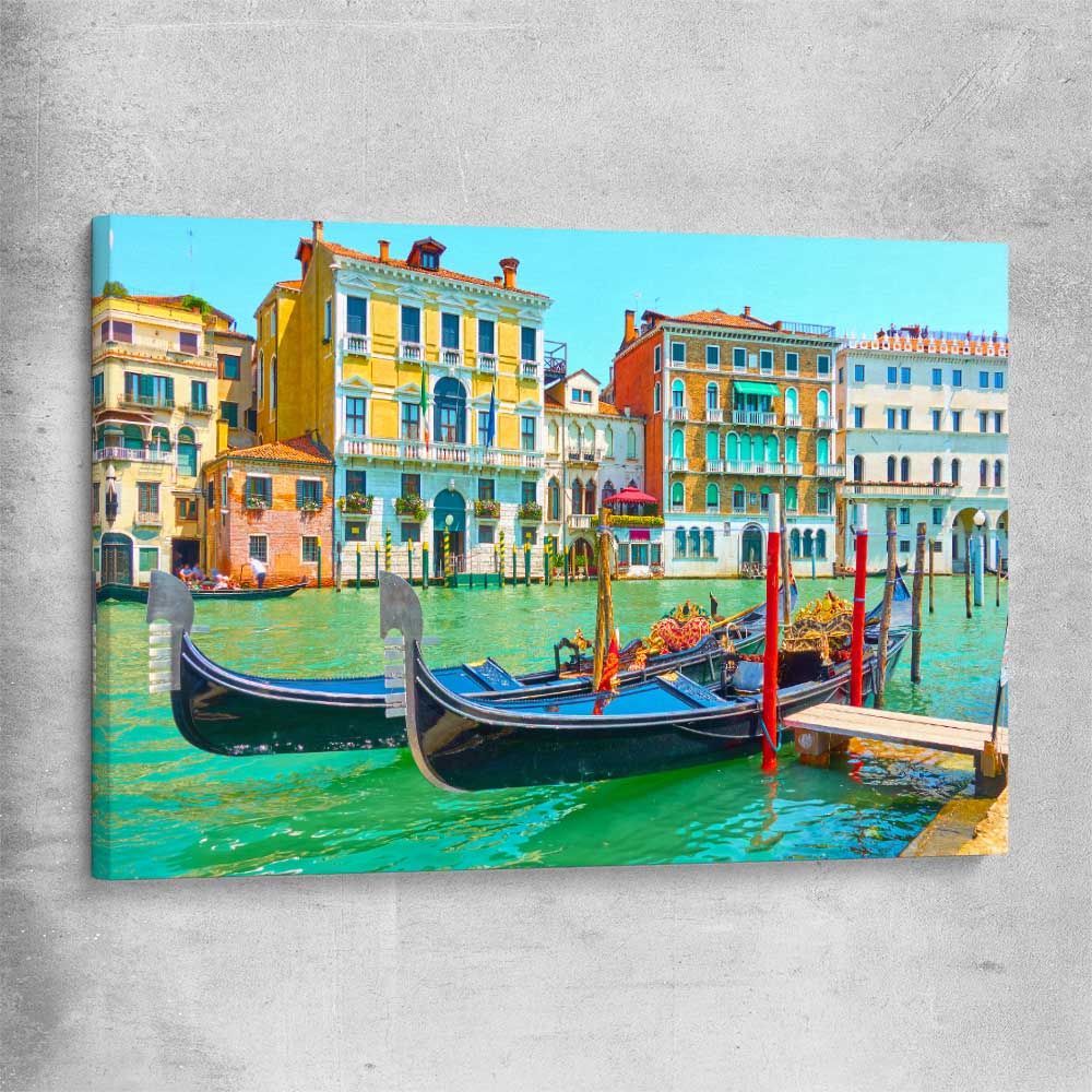 Grand Canal Venice stretched canvas is a high quality print in our city skyline, travel prints and maps collection