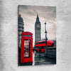 London Telephone Box stretched canvas is a high quality print in our city skyline, travel prints and maps collection