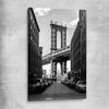 Manhattan Bridge stretched canvas is a high quality print in our city skyline, travel prints and maps collection