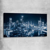 Melbourne City Glow stretched canvas is a high quality print in our city skyline, travel prints and maps collection