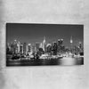 Midtown Manhattan stretched canvas is a high quality print in our city skyline, travel prints and maps collection