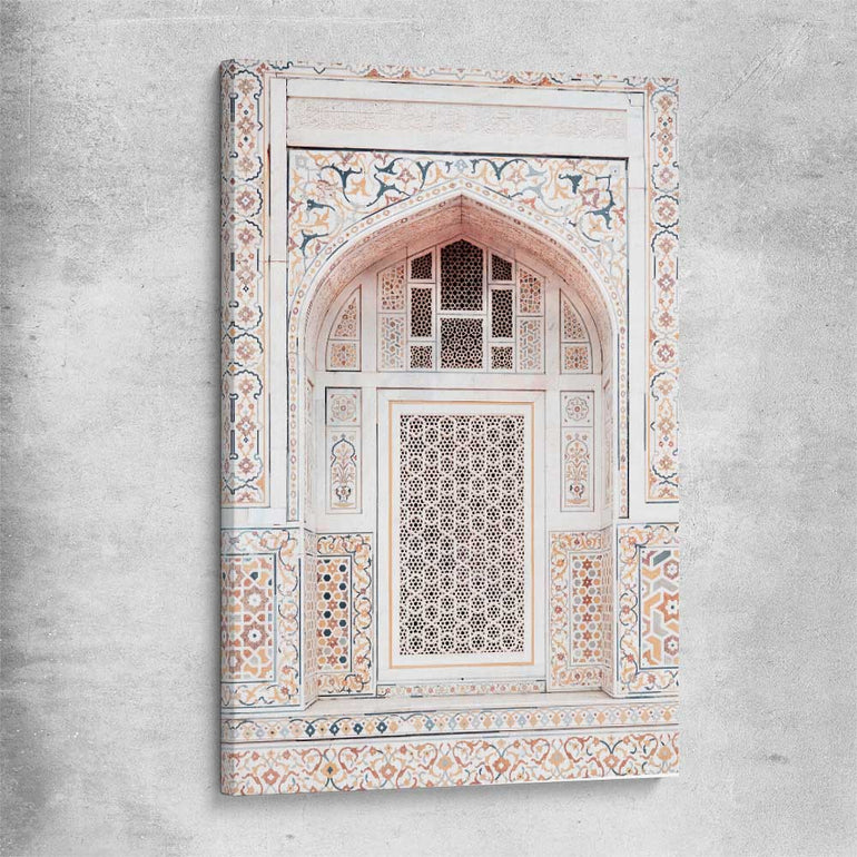 Taj in Arga stretched canvas is a high quality print in our city skyline, travel prints and maps collection