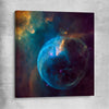 Space prints and wall art of Bubble Nebula on a stretched canvas