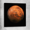 Space prints and wall art of Mars Hemisphere on a stretched canvas