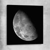 Space prints and wall art of The Moon on a stretched canvas