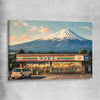 Fuji Konbini Nights stretched canvas is a high quality print in our city skyline, travel prints and maps collection