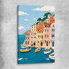Harbour Days stretched canvas is a high quality print in our city skyline, travel prints and maps collection
