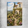 Provence In Bloom stretched canvas is a high quality print in our city skyline, travel prints and maps collection