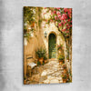 Sunlit Courtyard stretched canvas is a high quality print in our city skyline, travel prints and maps collection