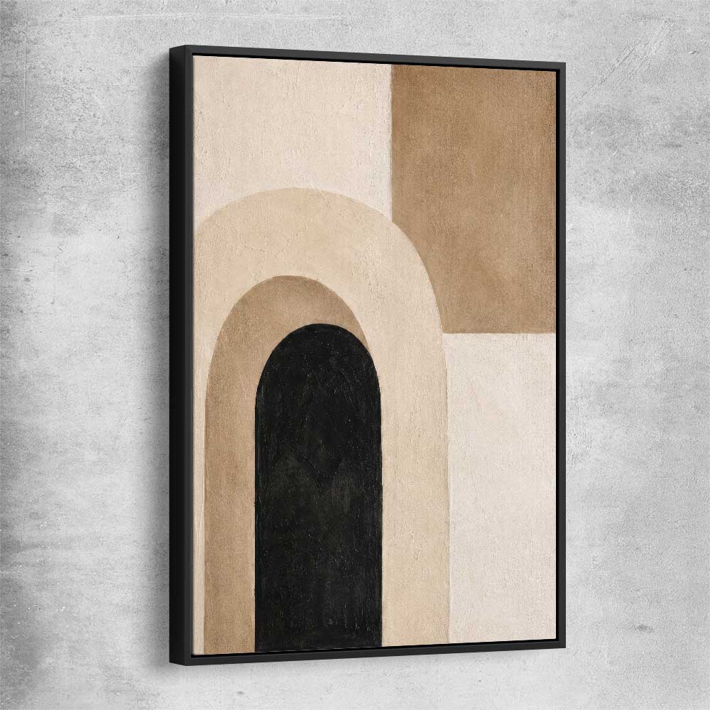Arch Study black framed canvas - part of our high quality canvas abstract wall art collection