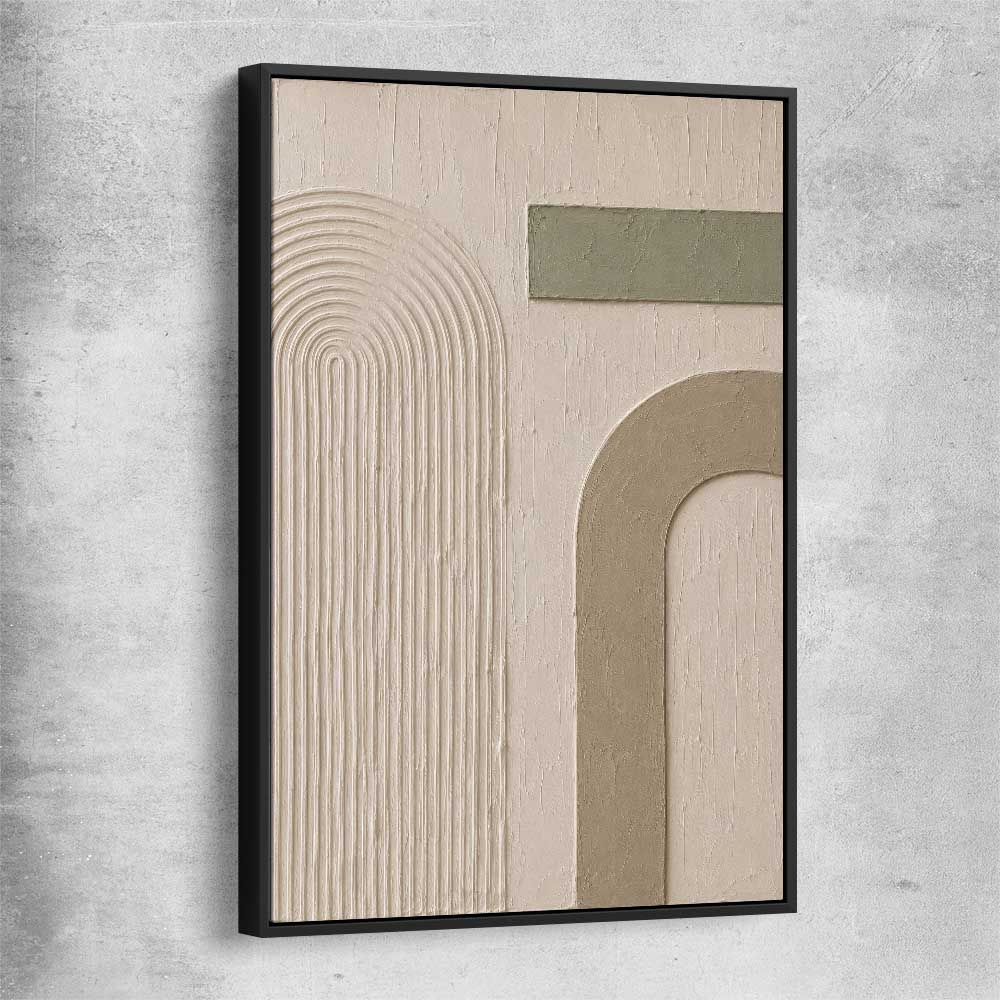 Arches No. 1 black framed canvas - part of our high quality canvas abstract wall art collection