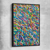 Auras Reflect You black framed canvas - part of our high quality canvas abstract wall art collection