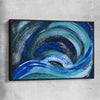 Blue Ether black framed canvas - part of our high quality canvas abstract wall art collection