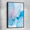 Blue Fracture black framed canvas - part of our high quality canvas abstract wall art collection