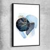 Blue Ivory Three black framed canvas - part of our high quality canvas abstract wall art collection