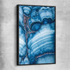 Blue Stratum black framed canvas - part of our high quality canvas abstract wall art collection