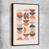 Bohemian Moons black framed canvas - part of our high quality canvas abstract wall art collection