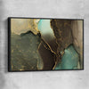 Brown Marble Flow black framed canvas - part of our high quality canvas abstract wall art collection