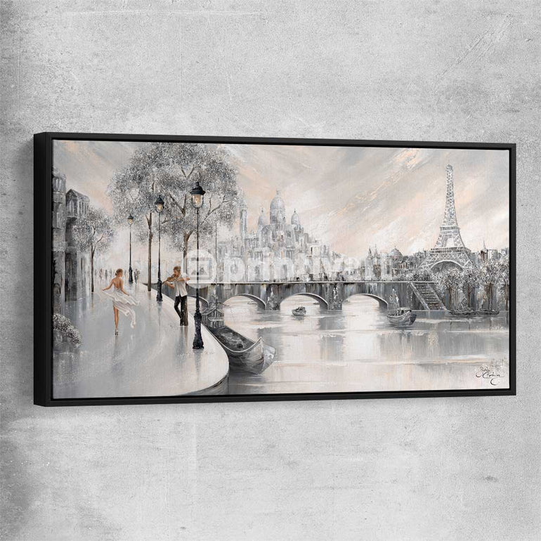 Captured By You black framed canvas - part of our high quality canvas abstract wall art collection