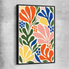Chromatic Garden black framed canvas - part of our high quality canvas abstract wall art collection