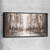 City Life, New York black framed canvas - part of our high quality canvas abstract wall art collection