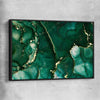 Deep Turquoise black framed canvas - part of our high quality canvas abstract wall art collection