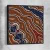 Dots of Time black framed canvas - part of our high quality canvas abstract wall art collection