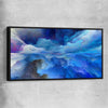 Emerging Blue Energy black framed canvas - part of our high quality canvas abstract wall art collection