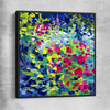 Flourished Dots black framed canvas - part of our high quality canvas abstract wall art collection