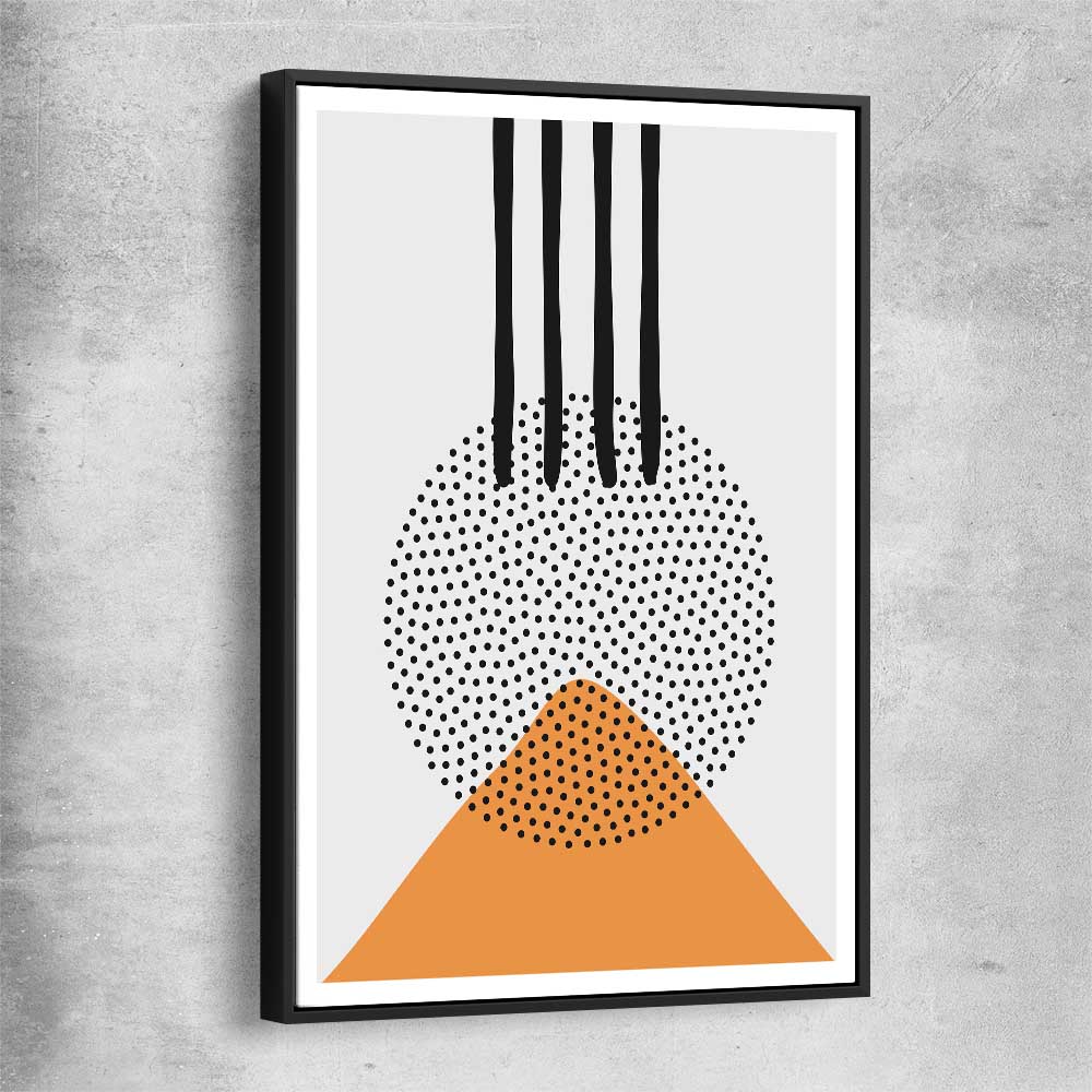 Formations One black framed canvas - part of our high quality canvas abstract wall art collection