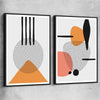 Formations Pair black framed canvas - part of our high quality canvas abstract wall art collection