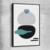 Formations Three black framed canvas - part of our high quality canvas abstract wall art collection