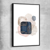 Geometric Dots black framed canvas - part of our high quality canvas abstract wall art collection