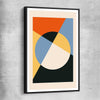 Geometry Burst One black framed canvas - part of our high quality canvas abstract wall art collection