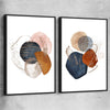 Gold Glitter Pair black framed canvas - part of our high quality canvas abstract wall art collection