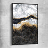 Golden Marble Two black framed canvas - part of our high quality canvas abstract wall art collection
