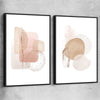 Light Geometric Pair black framed canvas - part of our high quality canvas abstract wall art collection