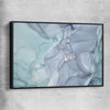 Light Turquoise black framed canvas - part of our high quality canvas abstract wall art collection