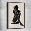 Matisse Shadow One black framed canvas - part of our high quality canvas abstract wall art collection