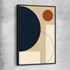 Midnight Sand Orbit black framed canvas - part of our high quality canvas abstract wall art collection