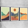 Nature Waves Set black framed canvas - part of our high quality canvas abstract wall art collection
