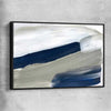 Navy Ocean black framed canvas - part of our high quality canvas abstract wall art collection