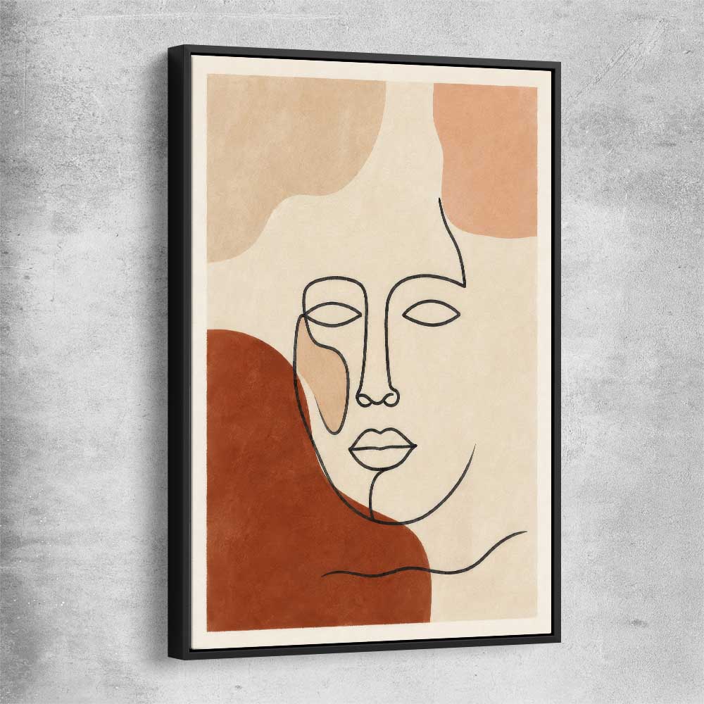 Portrait Daydream black framed canvas - part of our high quality canvas abstract wall art collection