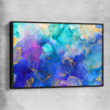 Purple Vibrancy black framed canvas - part of our high quality canvas abstract wall art collection