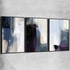 Soft Blue Set black framed canvas - part of our high quality canvas abstract wall art collection