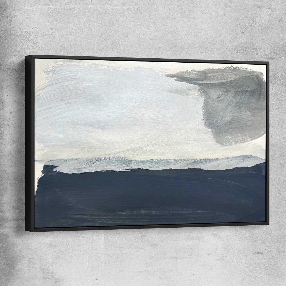 Still Waters black framed canvas - part of our high quality canvas abstract wall art collection