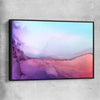 Sunset Orange black framed canvas - part of our high quality canvas abstract wall art collection