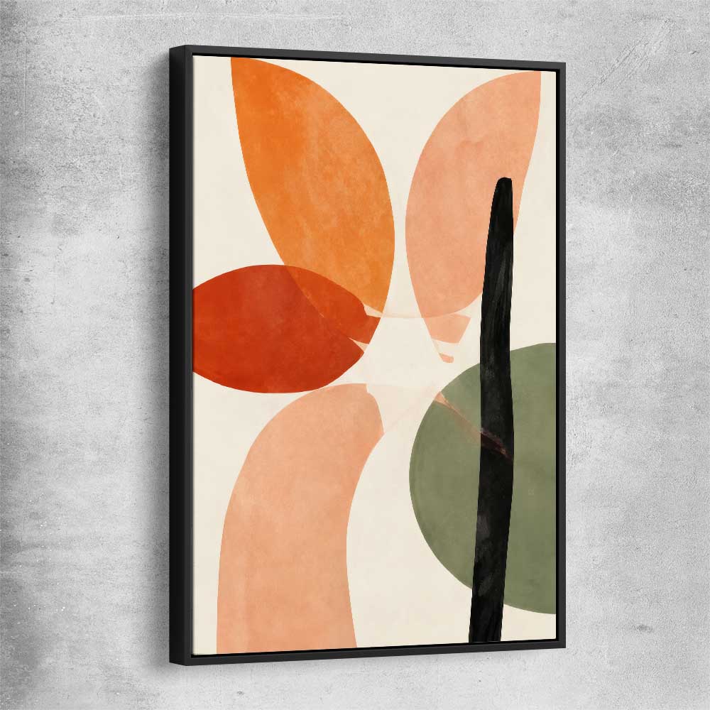 Terra Firma black framed canvas - part of our high quality canvas abstract wall art collection