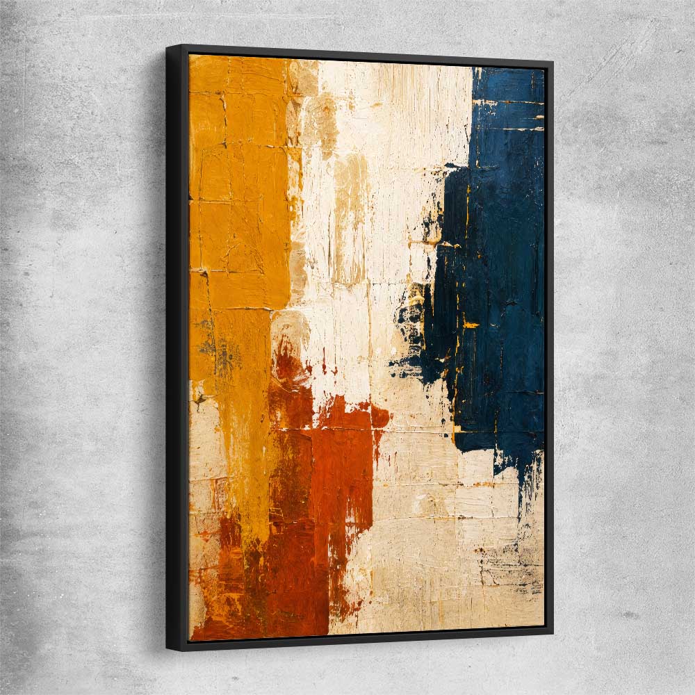 Terra Tide black framed canvas - part of our high quality canvas abstract wall art collection
