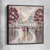 Twirl, Paris Dance black framed canvas - part of our high quality canvas abstract wall art collection